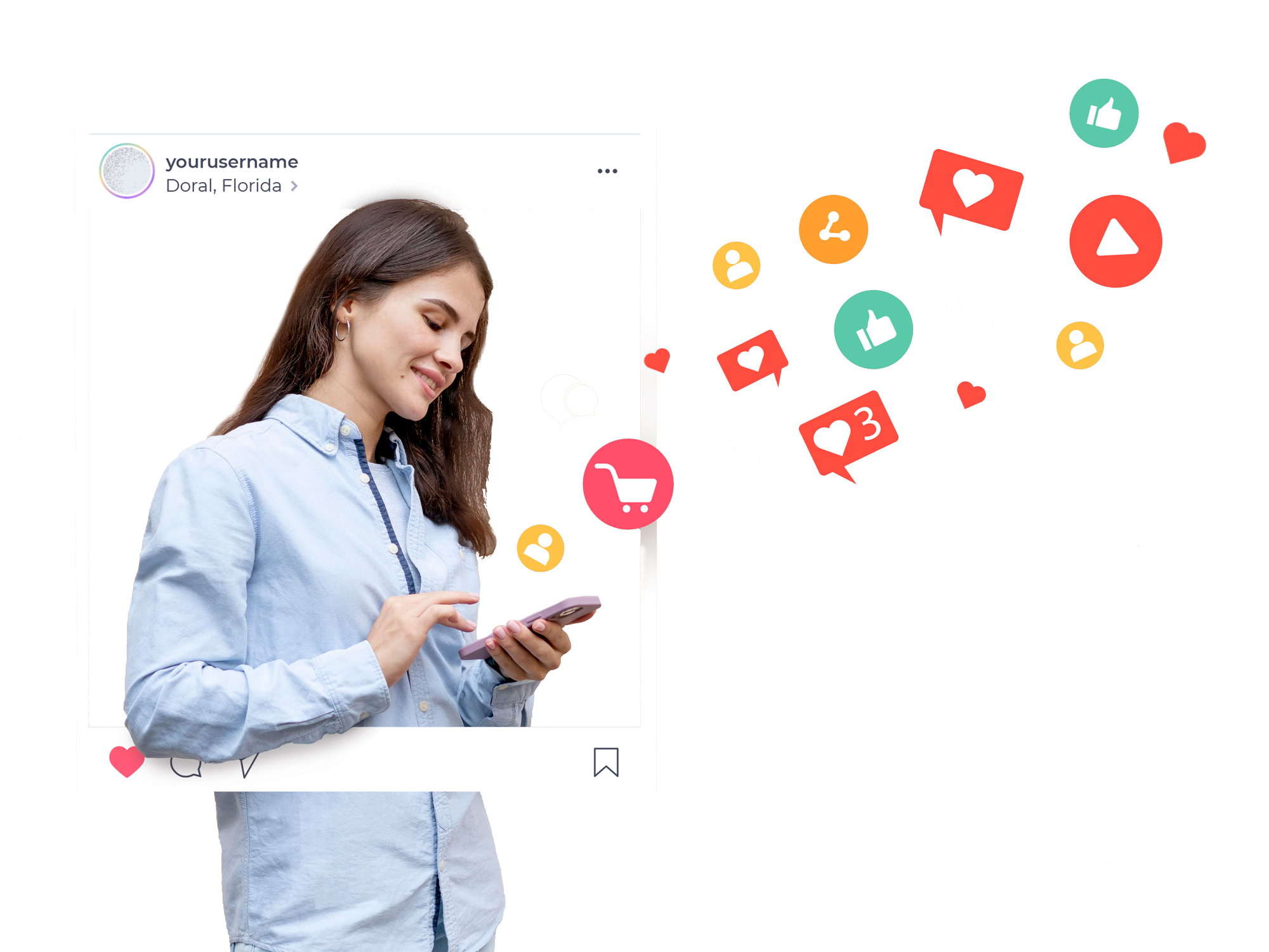 social media marketing concept marketing with applications